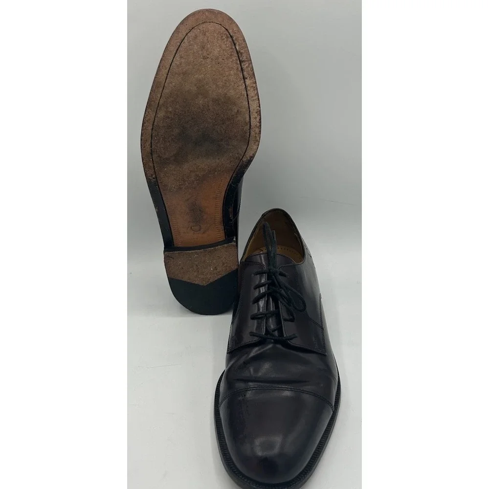 Cole Haan 08331 Caldwell‎ Cap Toe Oxford Burgundy Dress Shoes Men's Size 11.5D